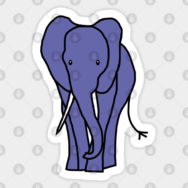 Very Peri Periwinkle Blue Big Elephant Color of the Year 2022 Sticker by ellenhenryart